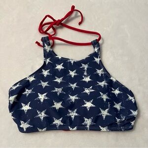 Red, White, & Blue Swim Halter Top from Xhiliration